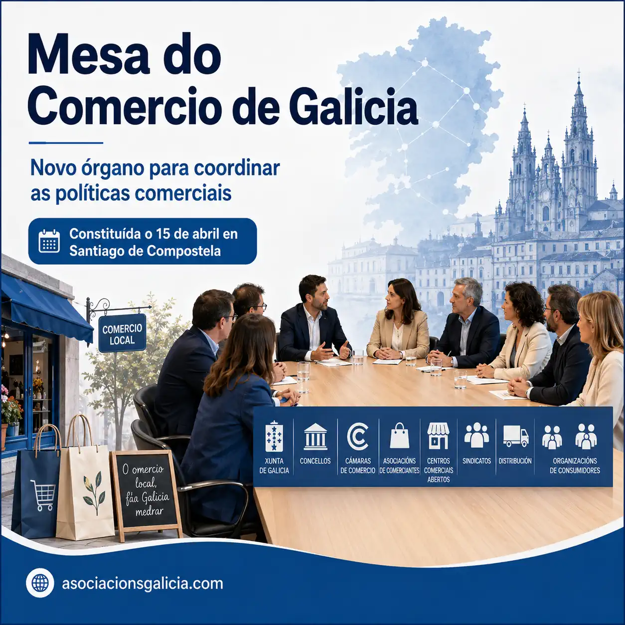 A Mesa do Comercio de Galicia: que significa para as asociacións de comerciantes